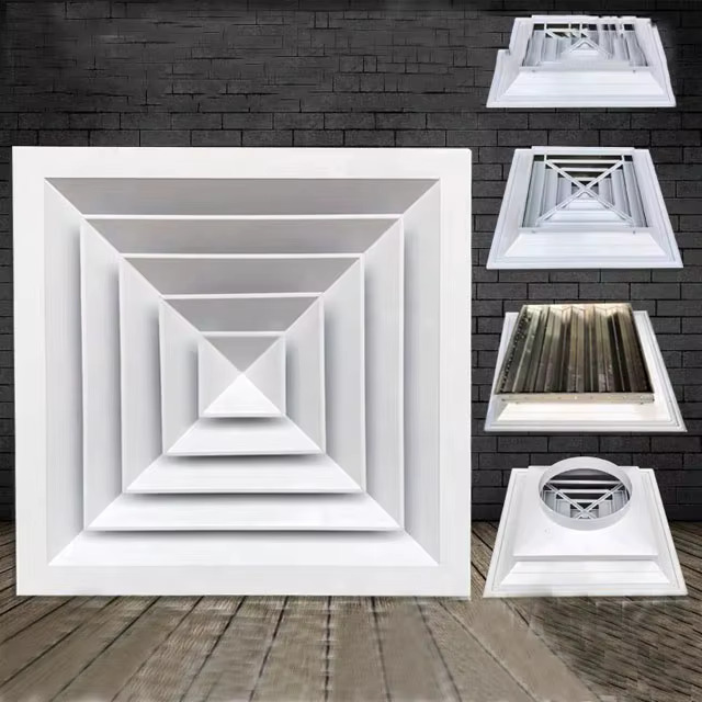 CEILING DIFFUSER WITH DAMPER